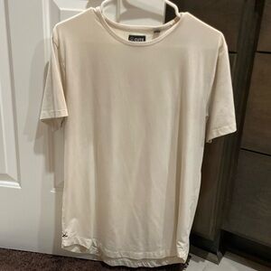Cuts Clothing AO Curved-Hem Tee - Large - Cream